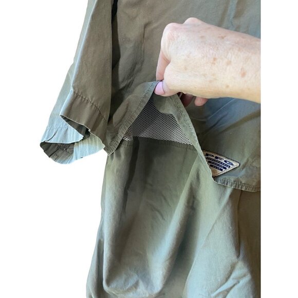 COLUMBIA Sportswear PFG Men's Large Vented Short Sleeve Performance Fishing Shi - Picture 8 of 8